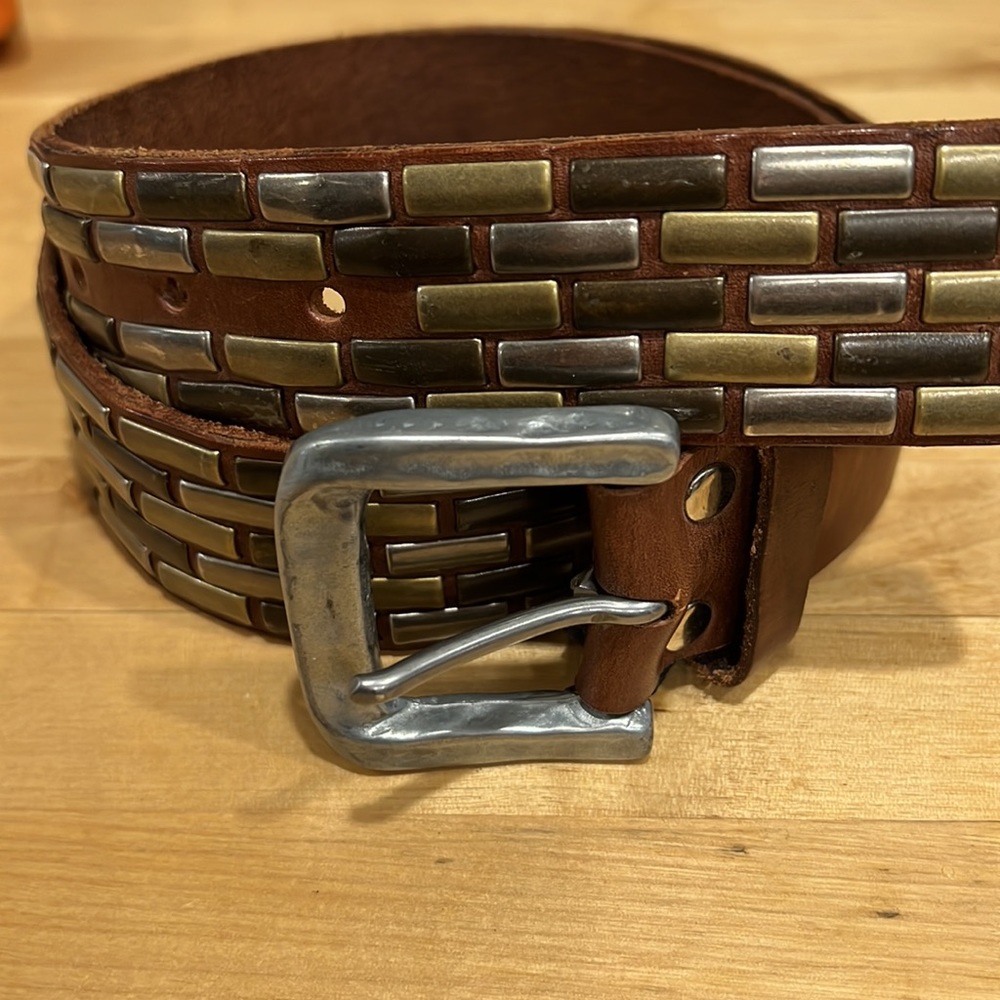 BRAVE leather belt. Size 34